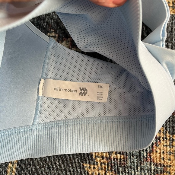 All in Motion Sky Blue Sports Bra - Picture 5 of 5
